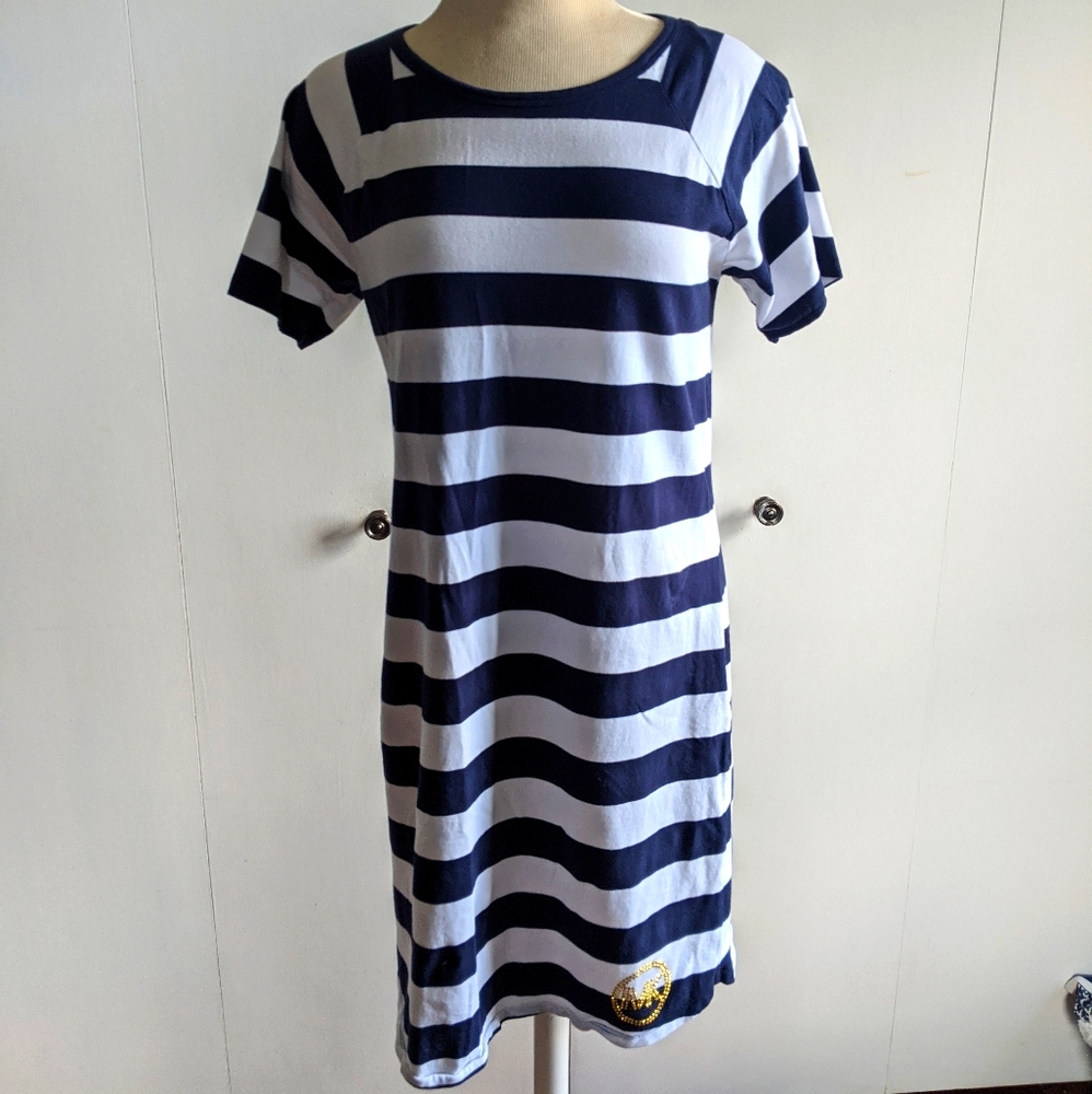 Michael Kors striped cotton dress